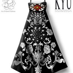 Edles Sommerkleid aus Baumwolle.