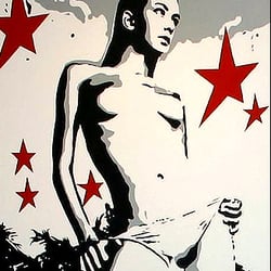 pornstar, acryl auf canvas, 100 × 80
