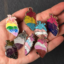 Pride Hearts Enamel Pins