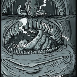 Comicseite: Der Tatzelwurm (Auszug)