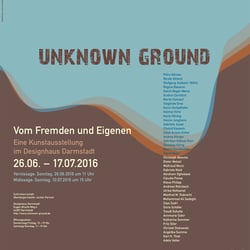 Plakat für eine Kunstausstellung des BBK Darmstadt