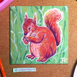 Gouache Painting – Eichhörnchen