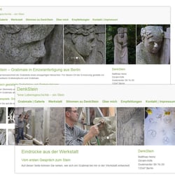 www.denkstein-grabmale.de – Webseite für den Bildhauer und Steinmetz Matthias Heinz.