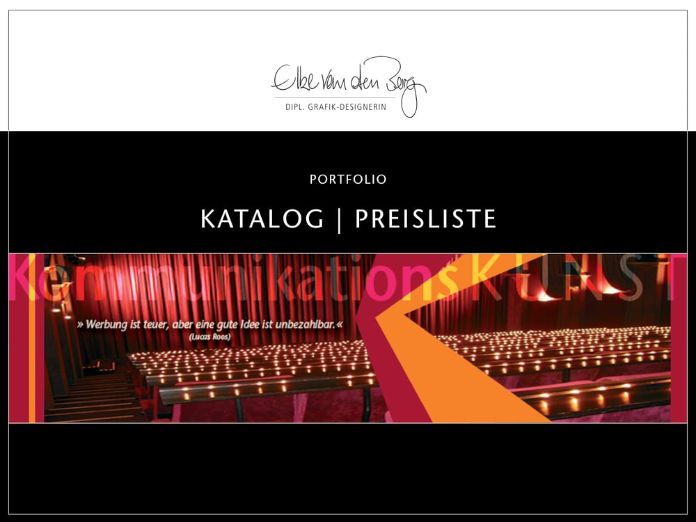Portfolio Katalog | Preisliste
