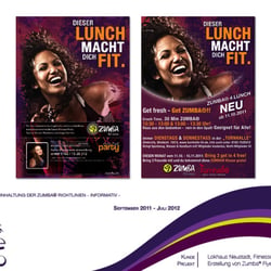 ZUMBA® Flyer für diverse Fitnesstudios & Events