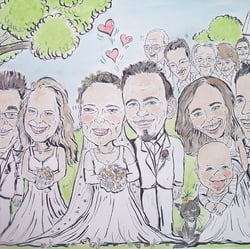 Hochzeitskarikatur