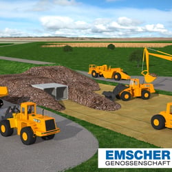 3D Visualisierung Deichbau Hochwasserschutz