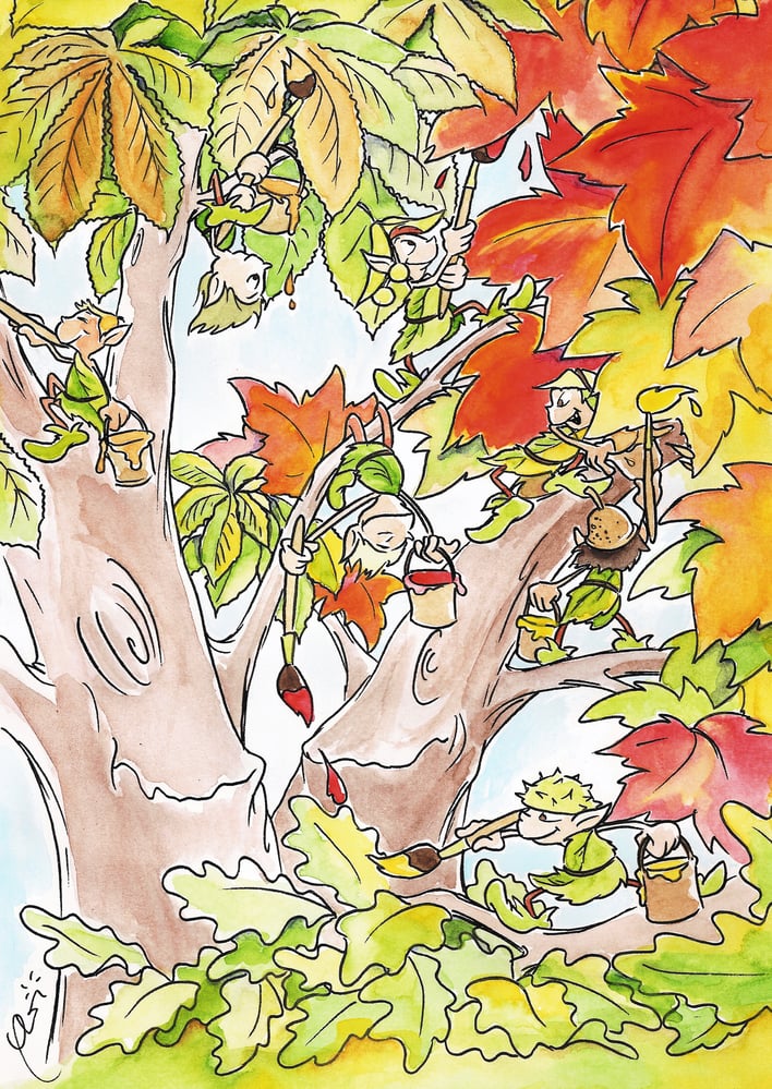colouring the leafs