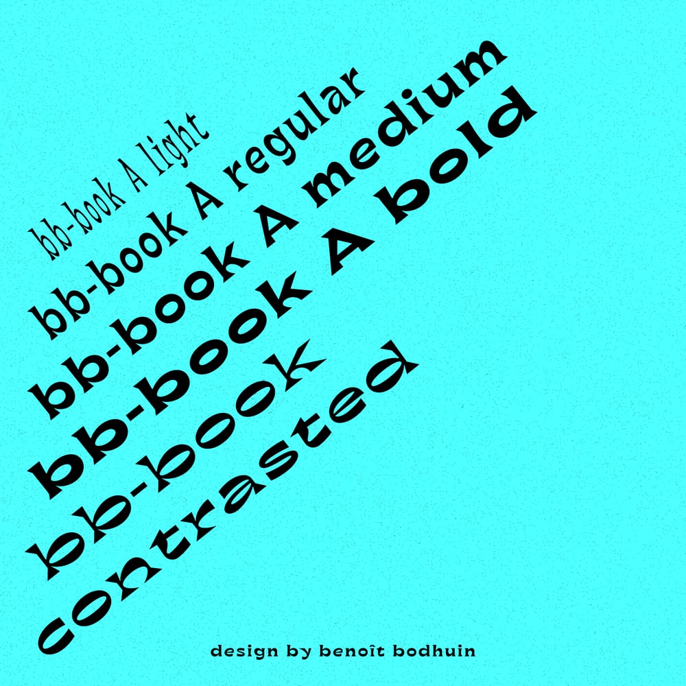 VocanoType bb-book A and bb-book contrasted