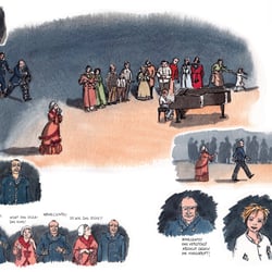 Fan-Art: Der kleine Novecento spielt in der Nacht
