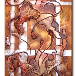 Die Bronzenlilien (Akryl) 300×800mm