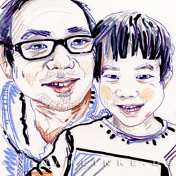portrait father & son