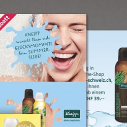 Diverse Flyer für die Kneipp Schweiz GmbH