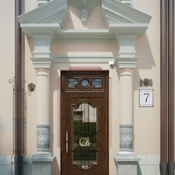 Dekorelementen für Außentür | Hotel CHOPIN | Lemberg | Ukraine