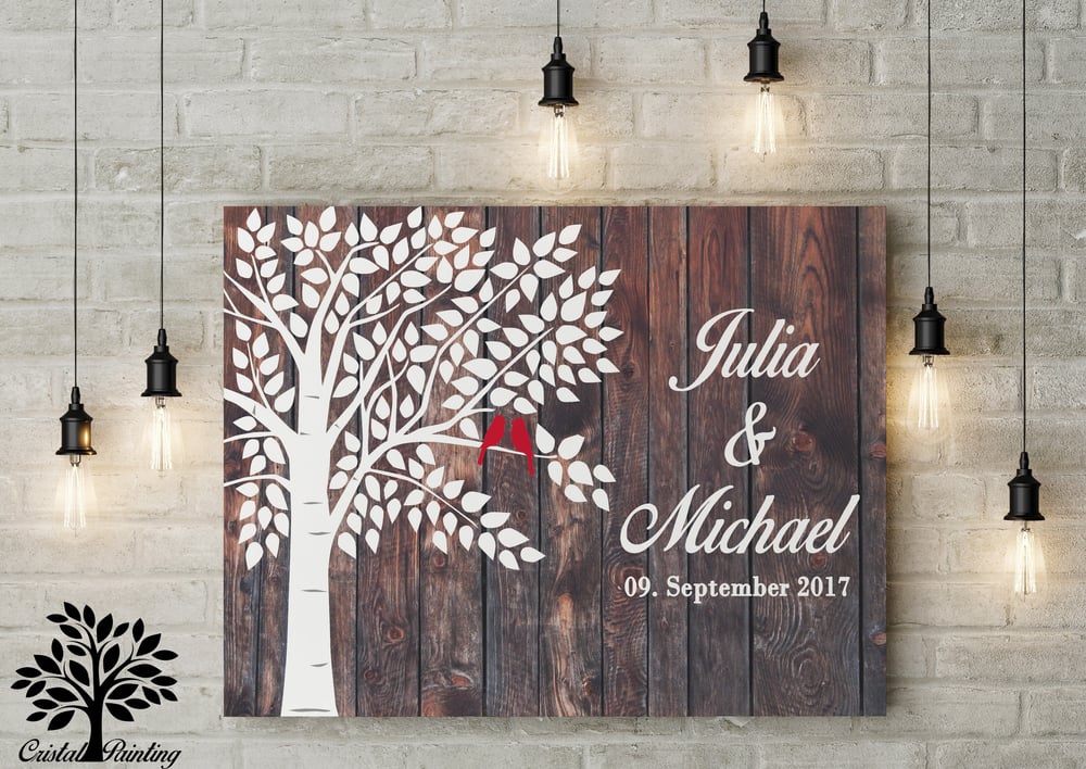 Gästebuch –  Holz Design, Wedding tree, Hochzeitsgeschenk