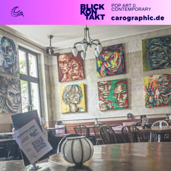 Ausstellung in Cottbus, carographic, Pop Art Kunst der Malerei von Carolyn Mielke