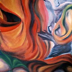 Nature#5, 110×90cm, Acryl auf Leinwand