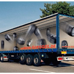 Reifen Göggel – freie Arbeit – Lkw-Werbung für Reifen