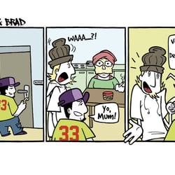 Comicstrip „White & Brad“
