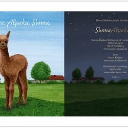 Alpaka Kinderbuch – Aquarell