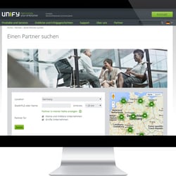 Unify Partner Locator Startseite