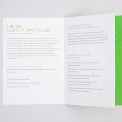 Broschüre für die ComCode GmbH