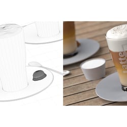 Latte Macchiato -3D – Freie Arbeit