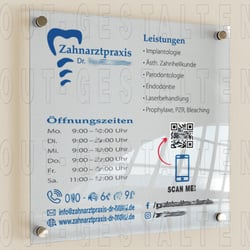 Zahnarzt Schild erstellen | Layout gestalten