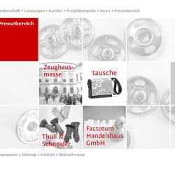 Website „Pressebereich“