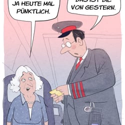 pünktliche Bahn