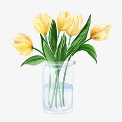 Digitales Aquarell „Tulips“