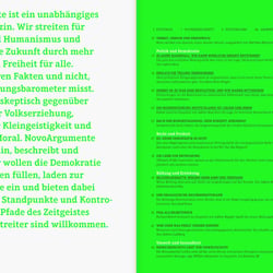 NovoArgumente Innenseiten