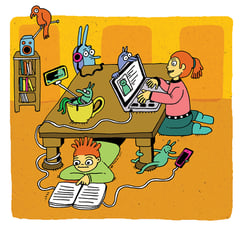 Lehrmaterial Illustrationen, 2018