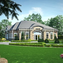 Exterior Design Rendering für Klassische Startseite