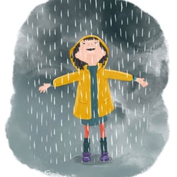 Im Regen