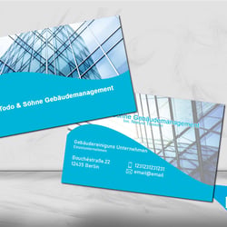 Visitenkartendesign Gebäudemanagment