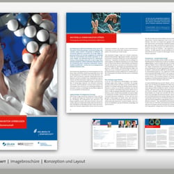 Design für Broschüren der Helmholtz Gemeinschaft deutscher Forschungszentren