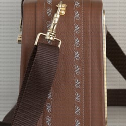 Radiohandtasche braun-türkis u61 seite