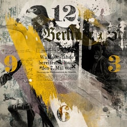 Wanduhrenmotiv: Papernews