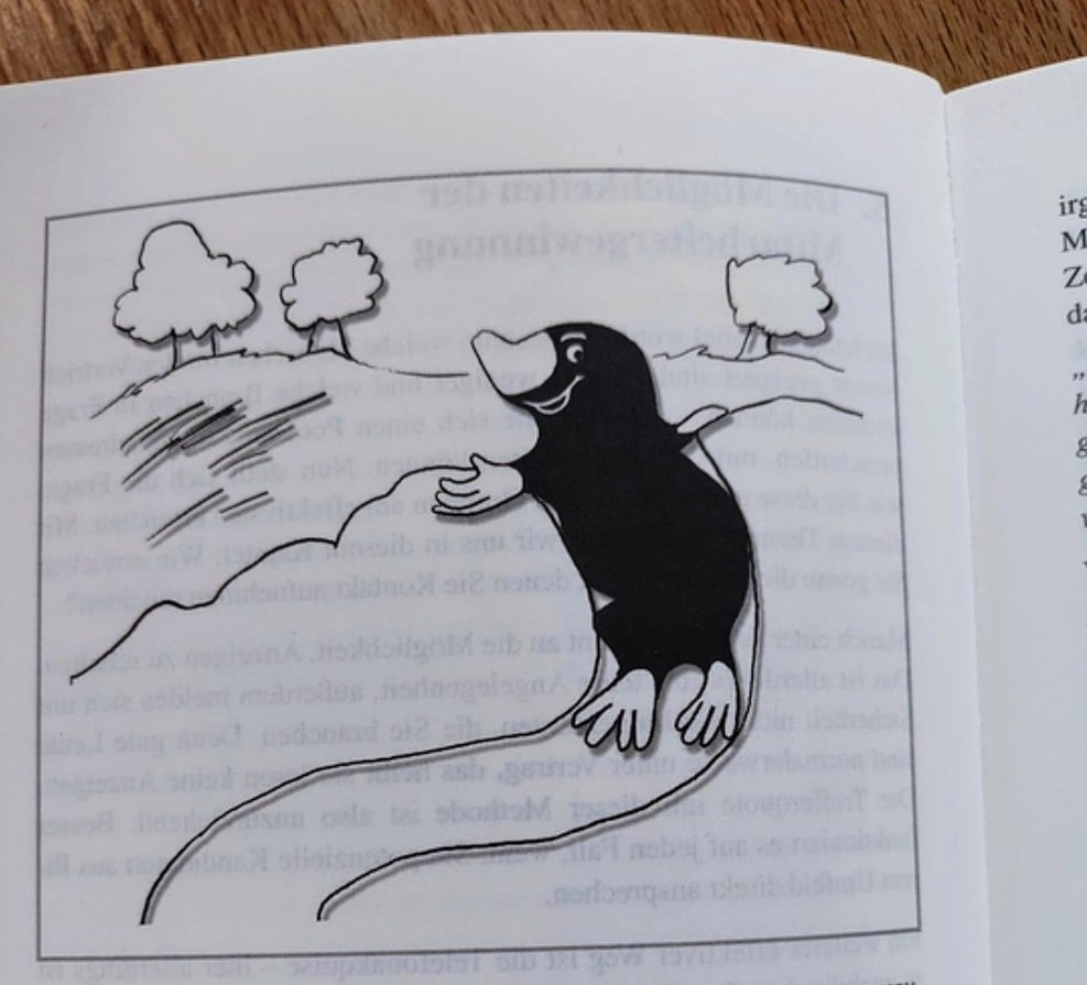 2003 Maulwurf Maskotte Illustration