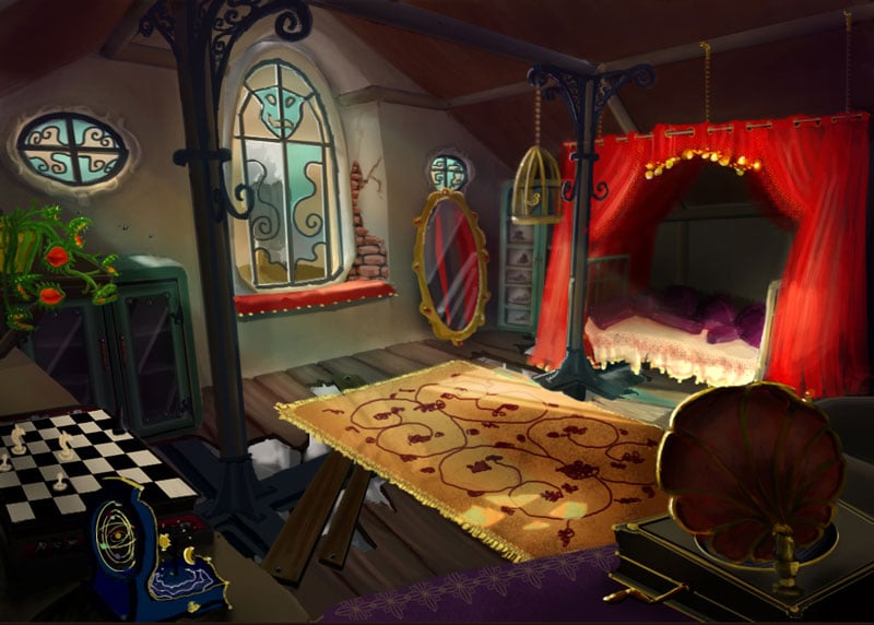 „Haunted“ | Marys Room | interieurconcept | digital | Photoshop & Maya