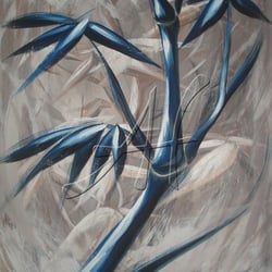 Blaue Kraft, 40 × 60 cm