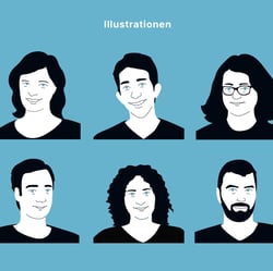 Illustrationen der Mitarbeitenden