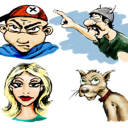 Sample colored drawings