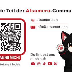 Atsumeru – Visitenkarte, Rückseite