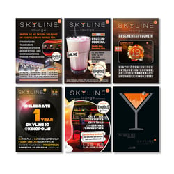 Verschiedene Flyer skyline 19