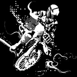 Shirtillustration: Motorcross