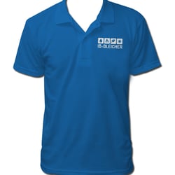 White PoloTee-Mockup Bleicher