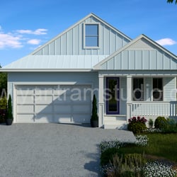 kleines Haus-Rendering-Design