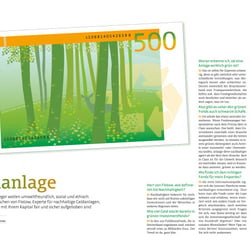 Layout und Illustrationen für healthy living
